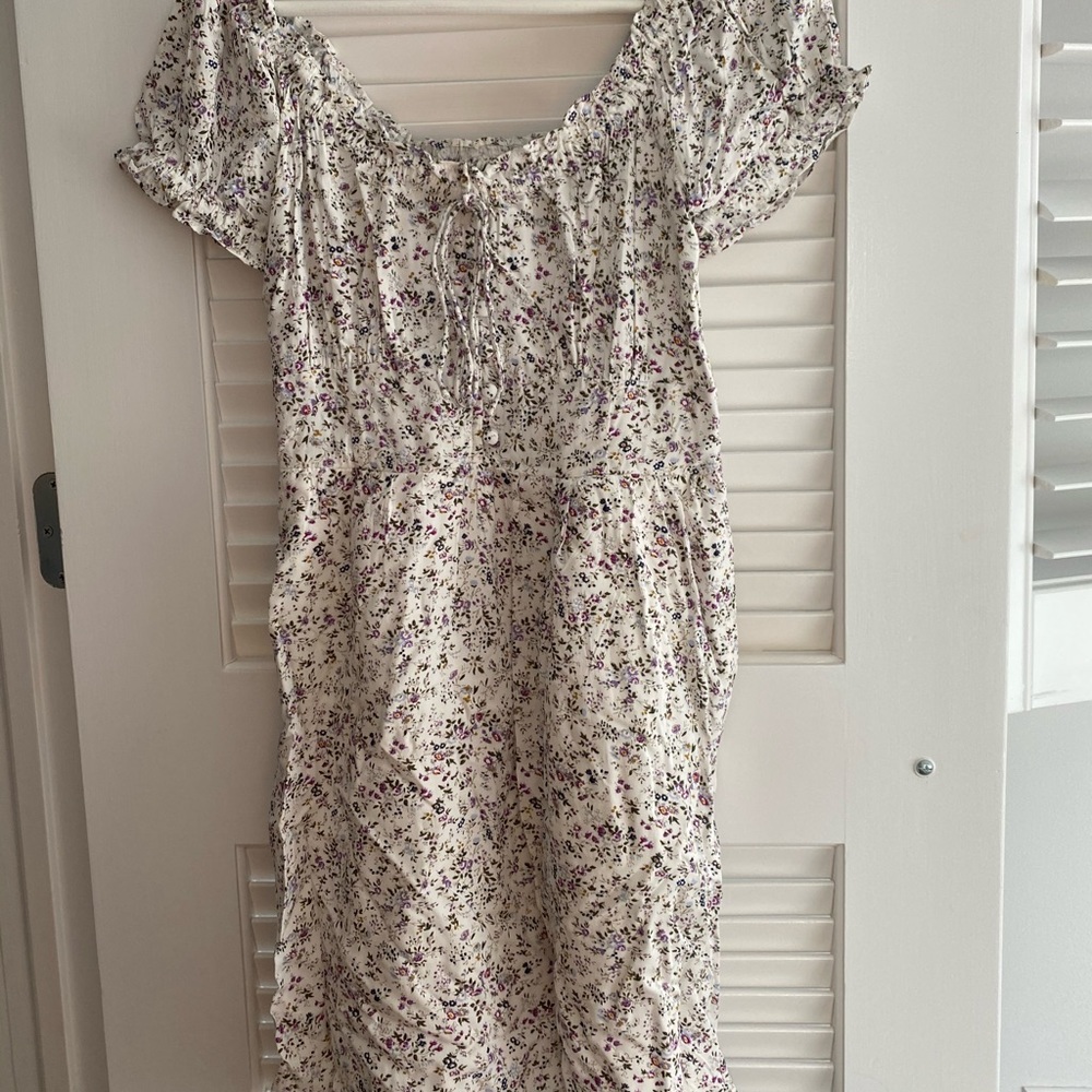 J Crew flowery mini dress